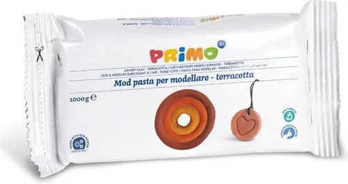 Lufthärtende Modelliermasse Primo, 1000g, Terrakotta