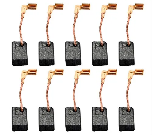 Kohlebürsten für Motorkohlebürsten, Ersatz, Elektrowerkzeug für elektrische Winkelschleifer (10 Stück – Modell Nr. CB459)