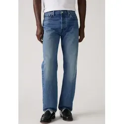 Levi's® Straight-Jeans 501 LEVI'S ORIGINAL mit Markenlabel Blau 34 - Jeans im klassischen Straight-Fit, 100% Baumwolle für optimalen Tragekomfort. Perfekt für einen lässigen Look und vielseitig kombinierbar.