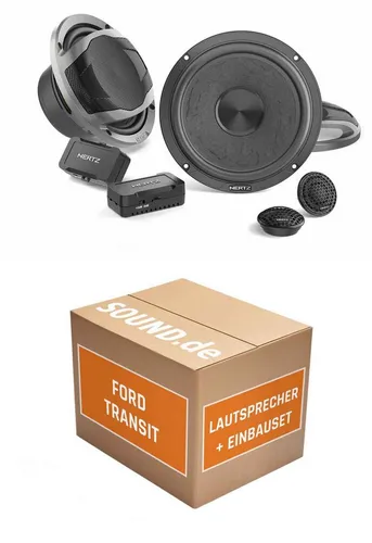 JUST SOUND Einbauset für Ford Transit mit Hertz CK 165L Lautsprechern (100 W) - Komplettset für den Austausch der Lautsprecher in Ihrem Ford Transit (2006-2013). Enthält hochwertige Hertz CK 165L Lautsprecher und praktisches Einbauzubehör für eine einfache Installation.
