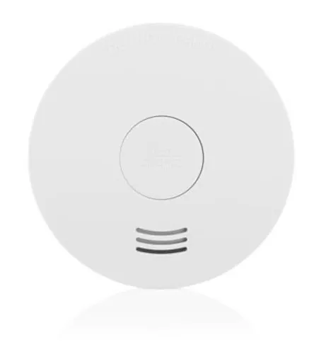 Smartwares FSM-12400 Rauchmelder weiß - Rauchmelder in Weiß, zuverlässiger Schutz vor Rauchentwicklung mit einem lauten Alarm für mehr Sicherheit im Zuhause.