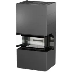 H&M Kaminbausatz Ready Uh 700/250 titan style 9,5Kw Kamineinsatz