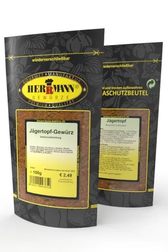 Jägertopf Gewürz Herrmann Gewürze Fleischgewürz Gewürzmischung Überbacken Lecker