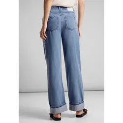 Comfort-fit-Jeans STREET ONE für Damen, Gr. 30, Light Blue Washed - Jeans im Casual Fit mit High Waist und Straight Legs. Bequem und stilvoll für den Alltag, ideal für jede Gelegenheit.