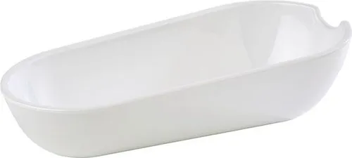 APS 83803 Besteck-Ablage BOWL, 22,5 x 11 cm, Höhe 6 cm, Melamin, weiß