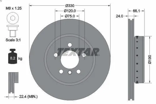 Textar Bremsscheibe PRO+ 92265825 - Bremsscheiben für höchste Sicherheit und optimale Bremsleistung, ideal für anspruchsvolle Fahrer und Fahrzeuge.