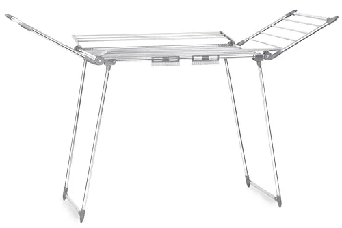 Massido Ausziehbarer Wäscheständer Rostfrei Groß 22m in grau von Massido