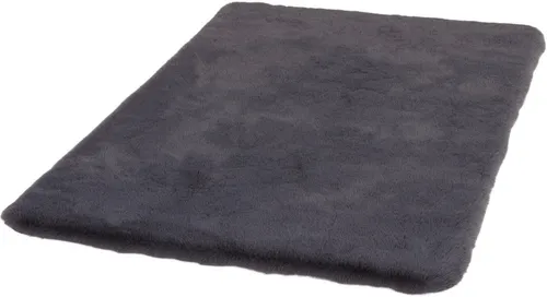 Schöner Wohnen Badezimmerteppich 40 x 60 cm – Flauschige, rutschhemmende Badematte in Anthrazit - Badematten & Badteppiche: Genießen Sie den Komfort dieser sehr flauschigen Badematte mit rutschhemmender Unterseite – ideal für sichere Schritte und Fußbodenheizung geeignet, waschbar bei 30°C.