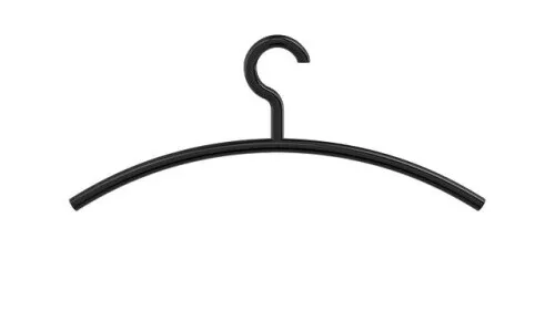 HEWI Kleiderbügel, Haken feststehend tiefschwarz von HEWI