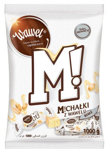 Produktbild Wawel Michalki Biale Weiß Schoko Konfekt Mit Erdnussfüllung 1 kg