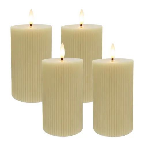 Kerzen Beige von Relaxdays