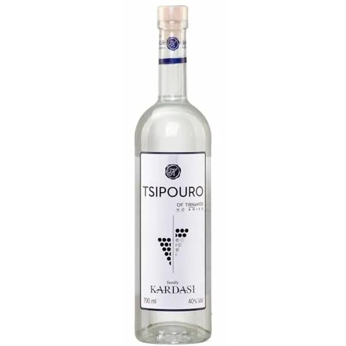 Tsipouro Tirnavou ohne Anis 40% 0,7l Kardasi | Griechischer Tresterbrand | 100% Destillat