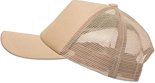 Balinco Trucker Cap Mütze Classic Happy für Herren und Damen, One Size Snapback (Sand)