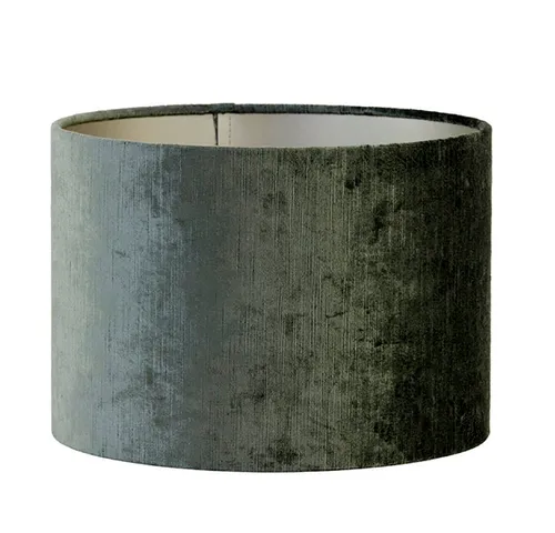 Dirk Davids Leuchten GmbH Lampenschirm Lampenschirm Zylinder in Velours Anthrazit Grau 30-30-21cm, Zeitlose Eleganz