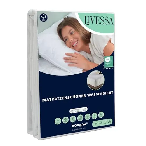 Livessa Molton Matratzenschoner 90x200 in weiß von livessa