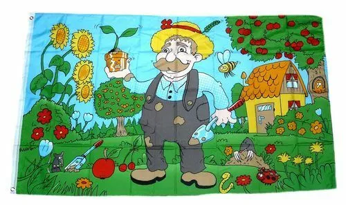 Flagge / Fahne Gartenfreund Garten Hissflagge 90 x 150 cm