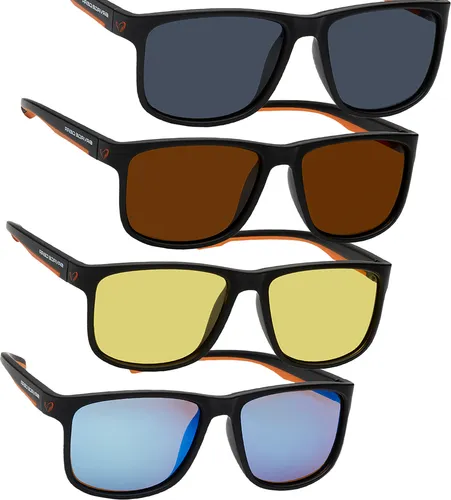 Savage Gear Unisex Savage1 Polarized Sunglasses - Sportbrillen mit polarisierenden TAC-Gläsern für maximale Klarheit und UV400-Schutz - ideal für Angler und Outdoor-Sportler.