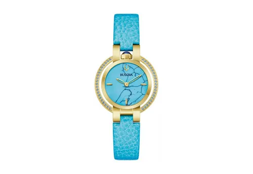 Bulova 97R104 Damen Armbanduhr - Elegante Quarz-Armbanduhr mit Saphirglas und Steinbesatz, ideal für stilbewusste Damen. Perfekt für besondere Anlässe oder den Alltag.