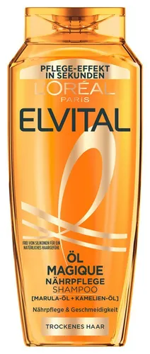 L'Oréal Paris Elvital ÖL Magique Shampoo 6x300ml - Shampoo für schwerelose, intensive Pflege mit 6 kostbaren Blütenölen, sorgt für geschmeidiges Haar und brillante Seidigkeit.