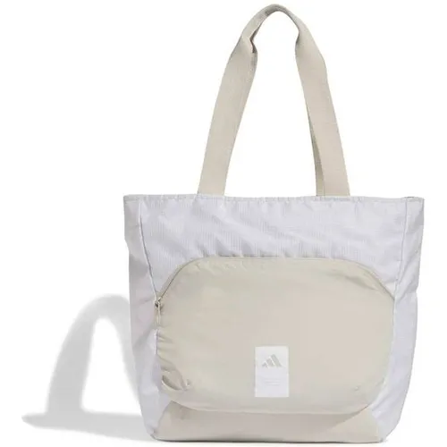 adidas Unisex CLASSIC SUMMER TOTE in wonder alumina/white - Stylische Handtasche mit 32 l Volumen, ideal für den Sommer. Praktisches Reißverschlussfach auf der Vorderseite für schnellen Zugriff.