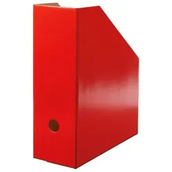 LANDRE Stehsammler Color (breit), für Format A4/ C4, Karton, breit rot 10.5 cm x 30 cm