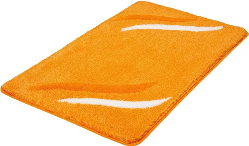 Kleine Wolke Badteppich Florenz, Safran, 60 x 100 cm in gelb von Kleine Wolke