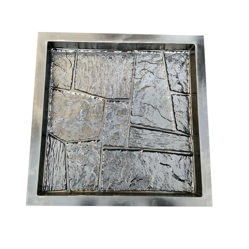 Gießform Schalungsform Betonform Gehwegplatten Bruchstein Form für Beton 40x40cm
