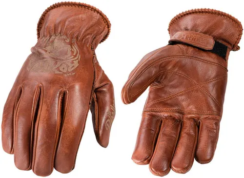 Rokker Motorradhandschuhe Tattoo Skull - Robuste Motorradhandschuhe aus hochwertigem Rindsleder im Vintage-Design. Mit 100 % Outlast-Innenfutter für optimalen Komfort und Touchscreen-Funktionalität. Ideal für stilbewusste Motorradfahrer.