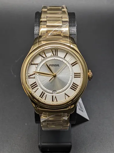 Fossil Damen Analog Quarz Uhr ES5395 - Elegante Armbanduhr für Damen mit 38 mm Edelstahlgehäuse, wasserdicht bis 50 m und 2 Jahre Herstellergarantie – perfekt für jeden Anlass!