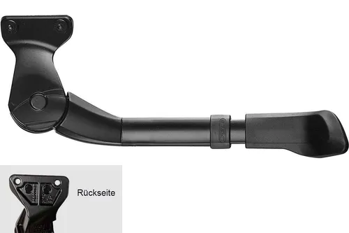 Ursus King Herren Mini Rear Fahrradständer, Schwarz, 40mm - Fahrradständer für kleine Fahrräder, bietet perfekte Stabilität und einen optimierten Kunststofffuß für sicheren Halt.