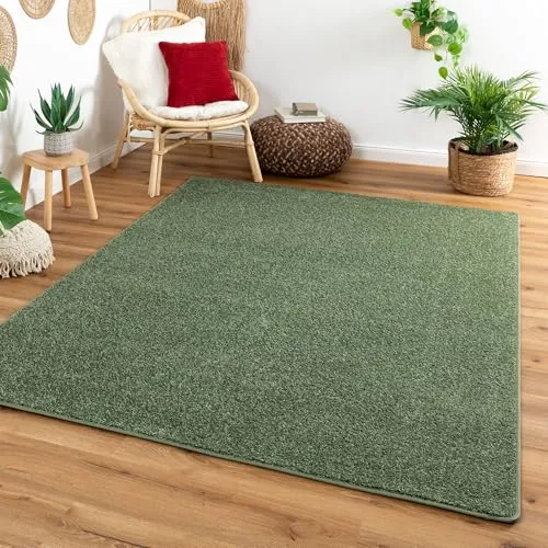 Steffensmeier Kurzflor Teppich Cambridge, 120x180 cm, Grün von Steffensmeier