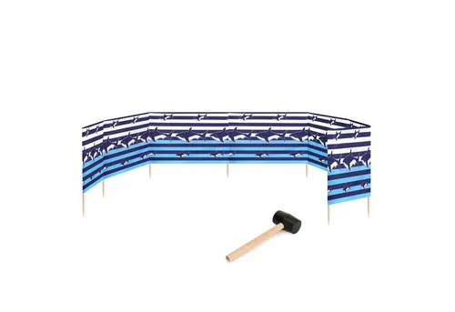 Garronda Strand Windschutz Sichtschutz 10m lang mit Gummihammer - Wind- & Sichtschutz; 10m langer Paravent für optimalen Schutz vor Wind und Sand am Strand; Inklusive Gummihammer zum einfachen Aufstellen; Robust und langlebig, mit vielen Farben erhältlich.