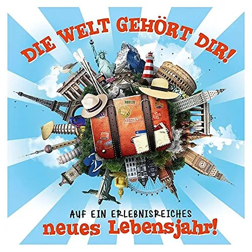 Depesche 4758.012 Glückwunsch-Karte zum Geburtstag mit 3D Motiv, Geburtstagskarte, ca. 17 x 17 cm groß, inkl. passendem Umschlag, ohne Innentext