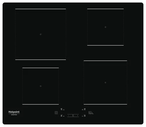 Hotpoint HQ 5660S NE Einbaukochfeld, 59 cm, Induktion, 4 Brenner, schwarz - Induktionskochfeld, 59 cm, mit Active Cook für intuitive Rezeptanleitungen und Restwärmeanzeige für mehr Sicherheit. Ideal für moderne Küchen!