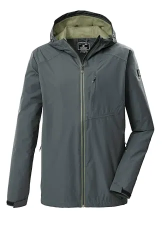 killtec KOS 56 Herrenjacke dunkelgrün (00970) XL - Die KOS 56 Herrenjacke von killtec bietet hohe Wasserdichtigkeit und Atmungsaktivität, ideal für Outdoor-Aktivitäten. Sie ist superleicht, packbar und umweltfreundlich, perfekt für Abenteuer bei jedem Wetter.