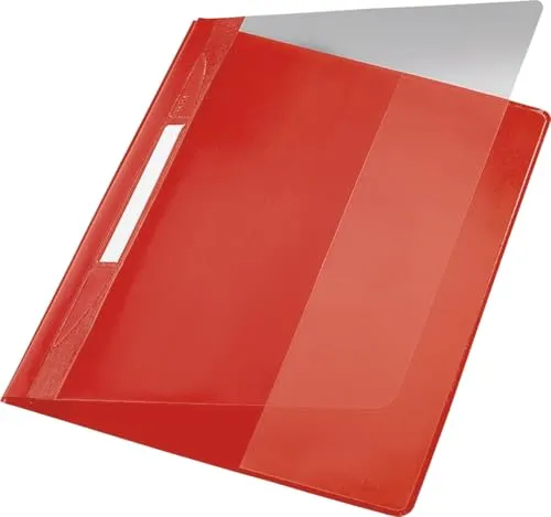 Esselte Leitz Hefter Exquisit, A4, Überbreite, PVC, rot