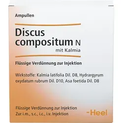 Discus compositum N mit Kalmia Ampullen - 10 St - Heel Arzneimittel zur Unterstützung bei Schmerzen und zur Förderung des Wohlbefindens, ideal für eine ganzheitliche Therapie.