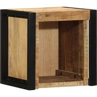 vidaXL Nachttisch aus rauem Mango-Massivholz 40x35x40 cm von vidaXL