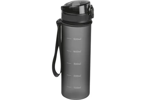 Easy Gifts Trinkflasche Trinkflasche aus Tritan mit Messskala und Trageschlaufe / 500ml / Farb