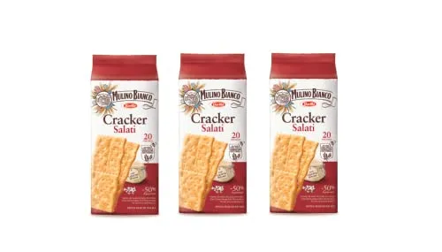 3x Mulino Bianco Barilla 20x Crackers Cracker Salati gesalzen 500 g aus Italien