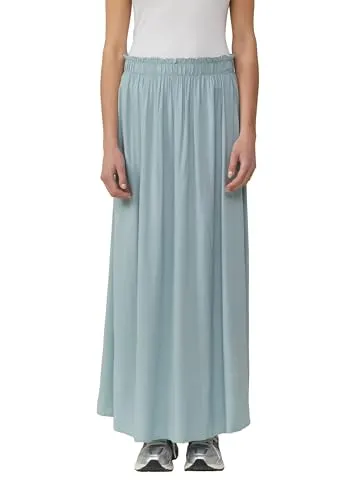 QS Maxirock mit All-Over Print in Lind Green - Modischer Maxirock in Größe 36, aus 100% Viskose, atmungsaktiv und pflegeleicht – ideal für einen lässigen Look im Sommer.