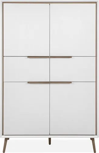 Highboard Arluno in Weiß – Stilvolles Stauraumwunder