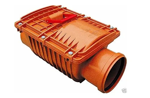 Capricorn Rückstauverschluss DN 160/150 mm - Wasserhahnventileinsätze mit Doppelklappenverschluss für effektiven Gebäudeschutz vor Überschwemmungen, hergestellt aus langlebigem ABS und Edelstahl für zuverlässigen, bedienungsfreien Betrieb.