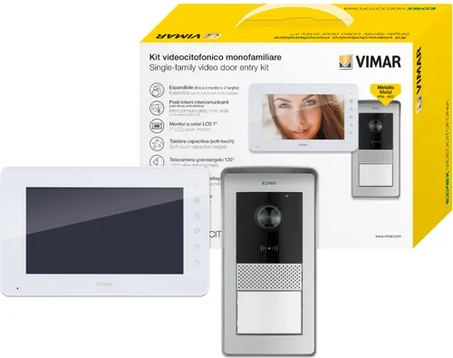 Vimar Elvox Video-Türsprechanlage Kit Türstation+Monitor+Netzteil - K42930