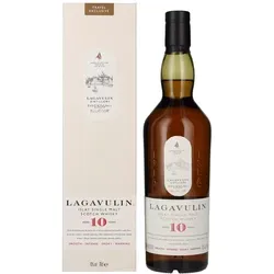 Lagavulin 10 Years Old Single Islay Malt Whisky - Whisky aus Schottland, 10 Jahre gereift mit torfigem Geschmack, ideal für Whisky-Liebhaber und Sammler. Genießen Sie 0,7L pure Exzellenz!