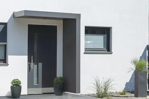 Gutta Rechteckvordach BS Plus 160 mit Seitenteil rechts von Gutta