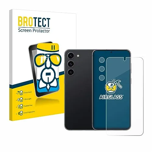 BROTECT Schutzglas für Samsung Galaxy S23 (Display+Kamera) Schutzfolie Panzer Folie Glas[Extrem Kratzfest 9H, Anti-Fingerprint, Ultra-Transparent]