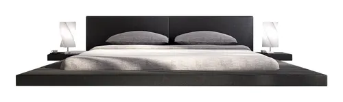 Polsterbett SALESFEVER, schwarz in schwarz von SalesFever