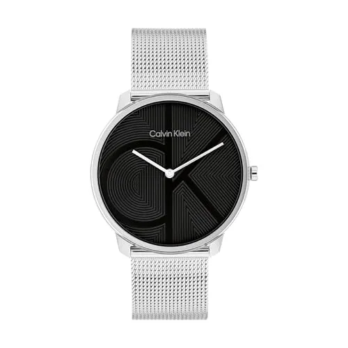 Calvin Klein Analog Quarzuhr Kollektion Iconic 40mm - Elegante Armbanduhr aus Edelstahl mit 30 m Wasserdichtigkeit, ideal für jeden Anlass. Klassisches Design und hochwertige Verarbeitung machen sie zum perfekten Accessoire.