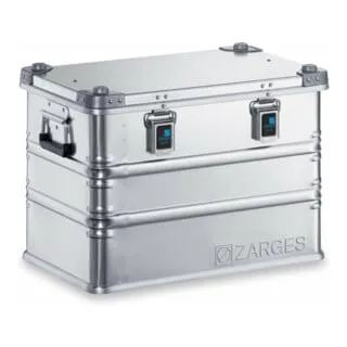 Zarges Alu-Kiste K470 - 73l, IM: 550x350x380mm - Transportboxen mit ergonomischem Design, robust und leicht, ideal für sicheren Transport und Lagerung.